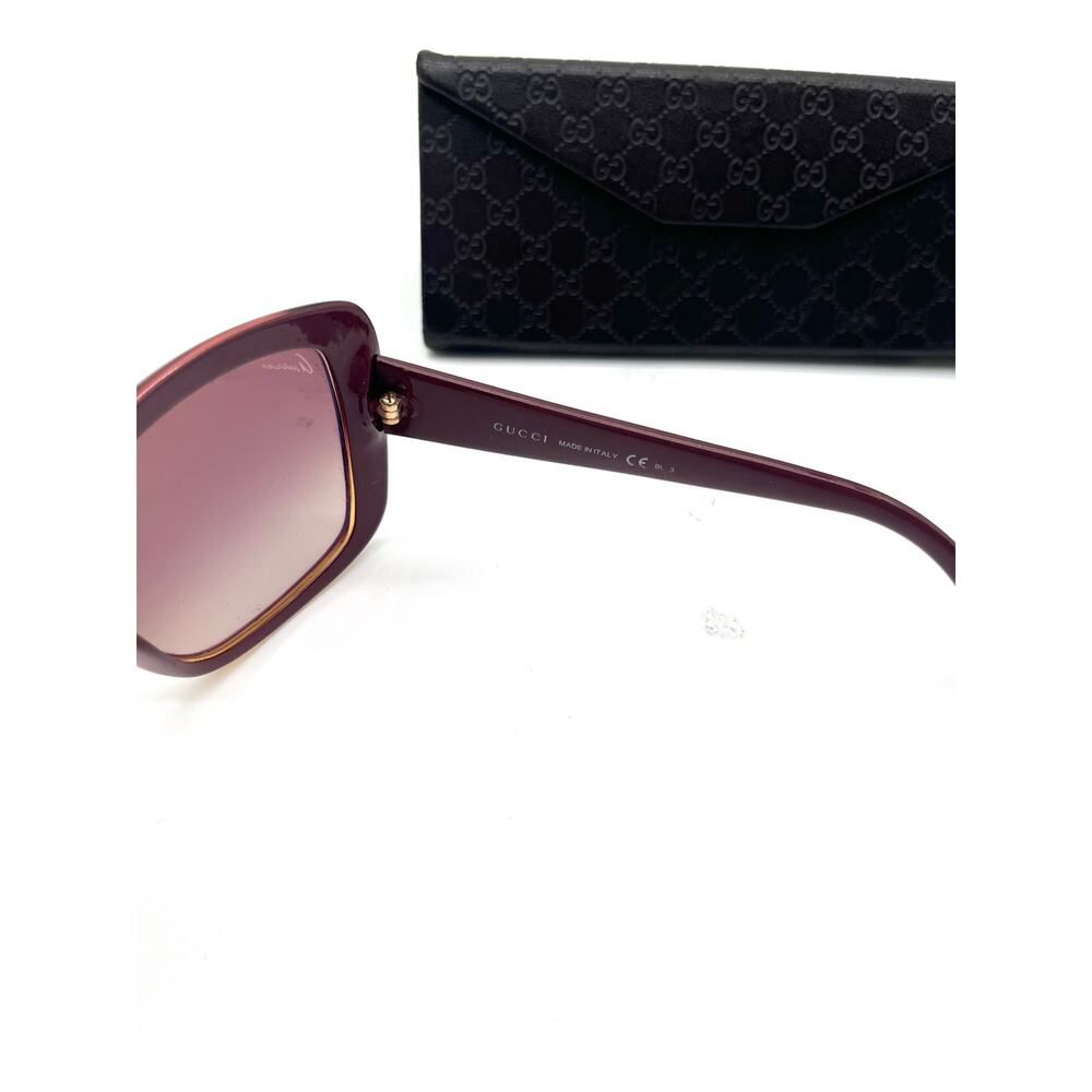 GUCCI Vintage Sunglasses, Case Included, Transparent Illusion Diamond Print - Picture 6 of 11